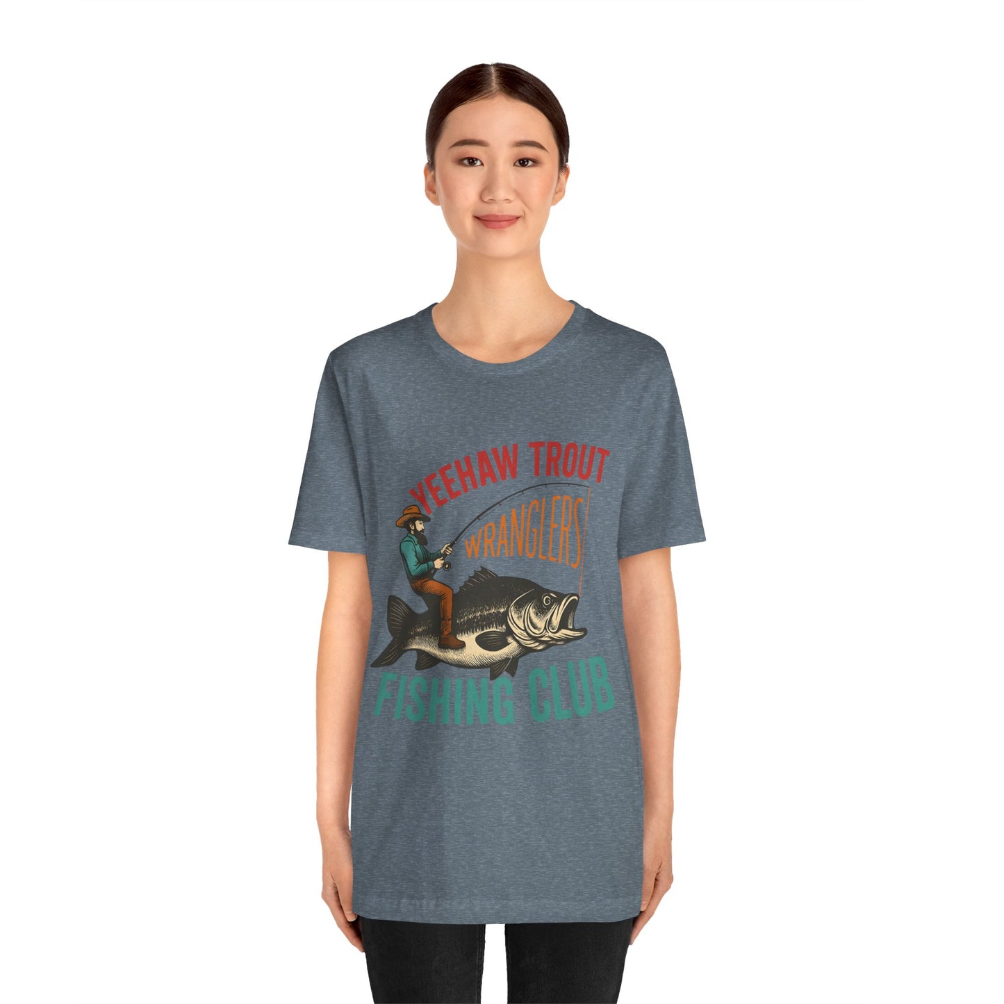 Yeehaw Trout Wranglers Shirt – Funny Cowboy Fishing Club Western Tee