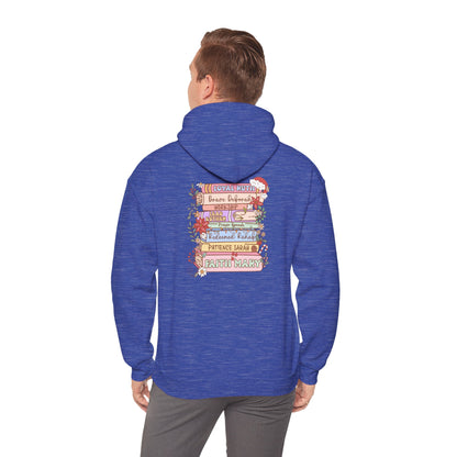 Christmas Bible Verse Hoodie – Christian Faith Jesus Book & Flowers Holiday Pullover
