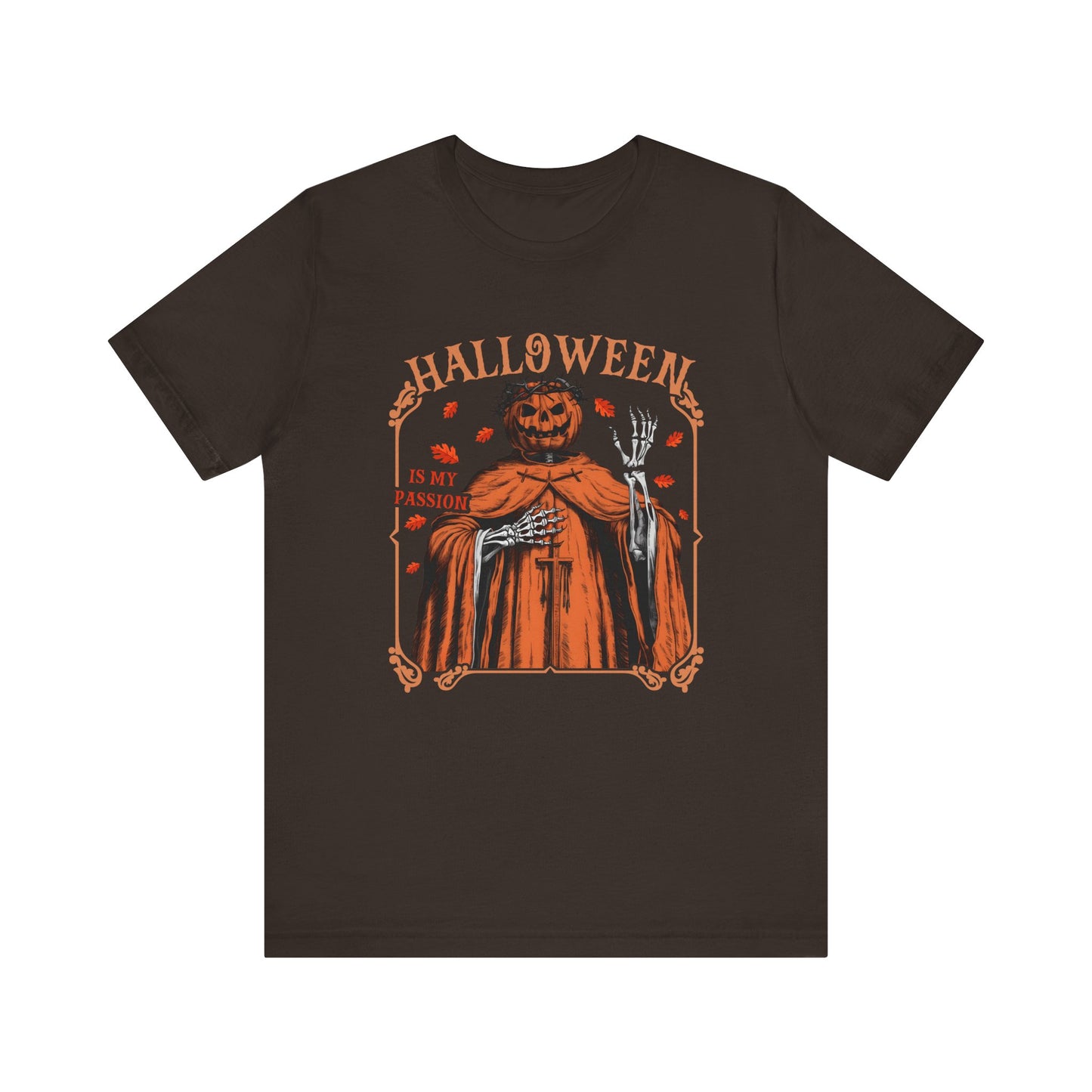 Halloween Is My Passion Jesus Cross Christian Jack O Lantern T-Shirt