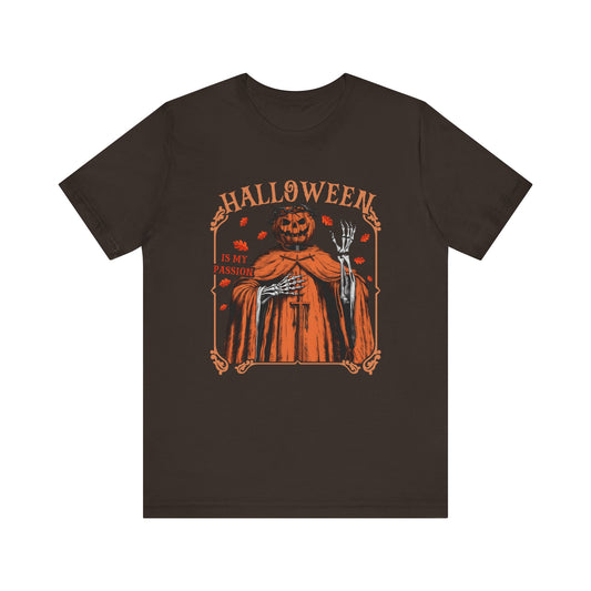Halloween Is My Passion Jesus Cross Christian Jack O Lantern T-Shirt