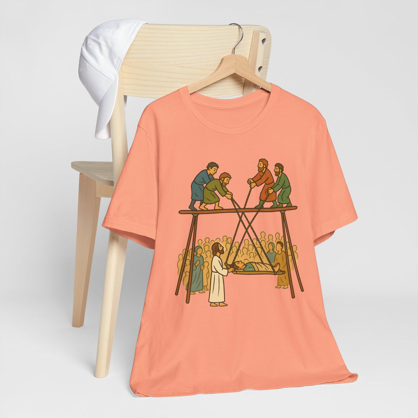 Faith of Four Shirt – Jesus Heals the Paralyzed Man Christian Story Tee