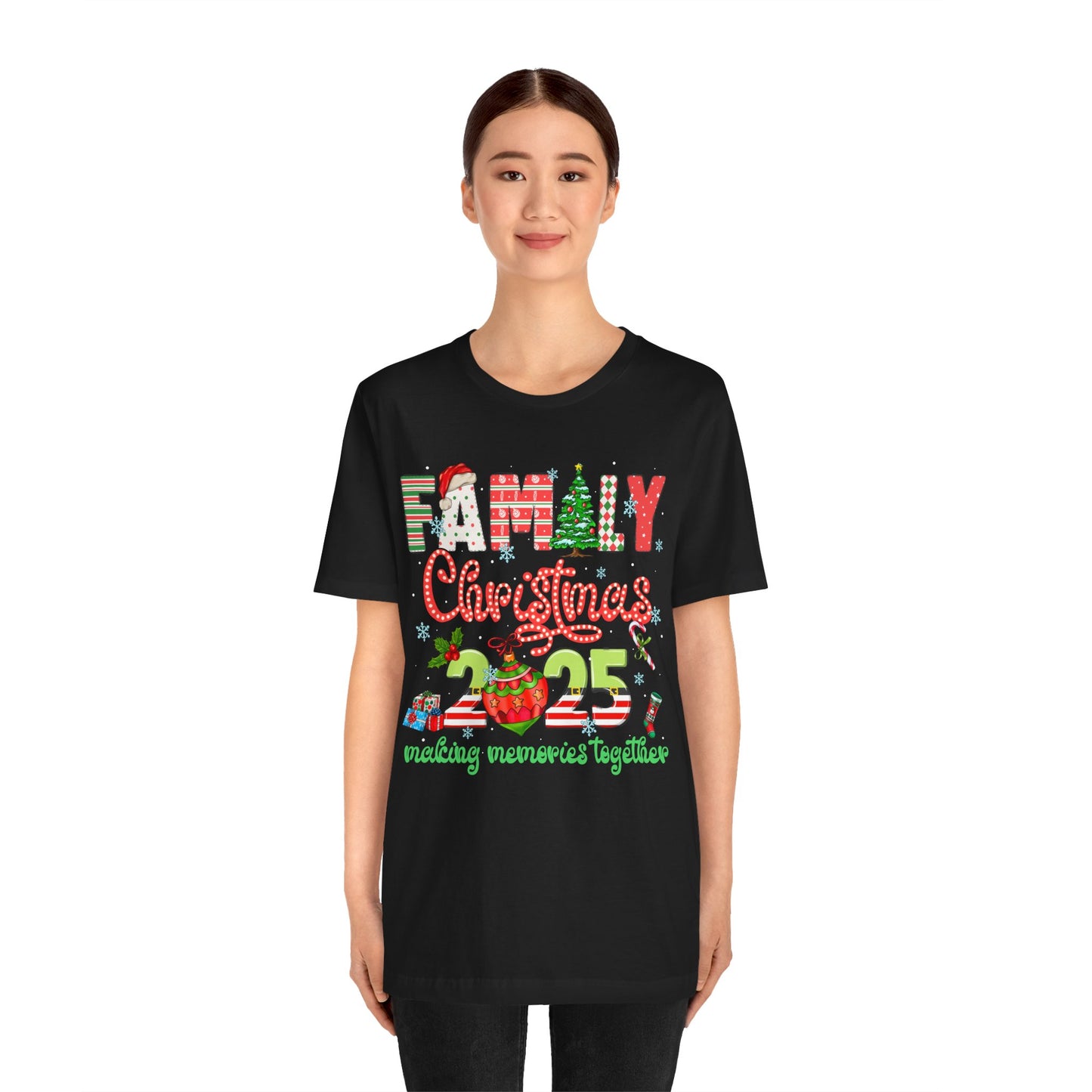 Family Christmas 2025 Matching Shirt – Festive Holiday Lights Ornament Tee