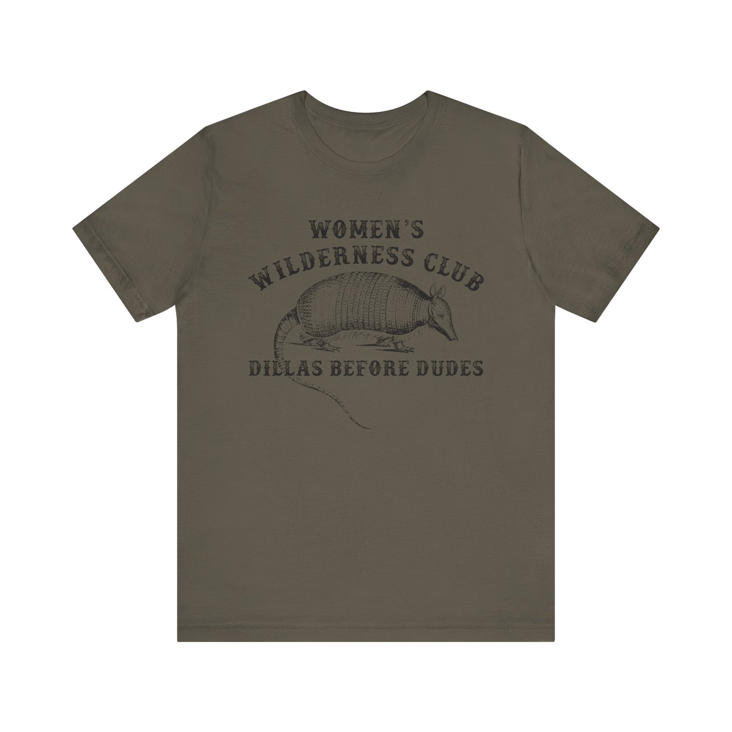 Women’s Wilderness Club Shirt – Dillas Before Dudes Western Armadillo Tee