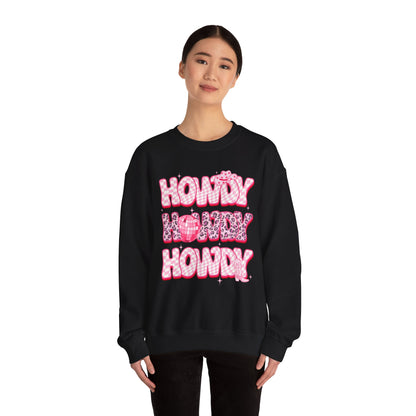 Disco Howdy Cowgirl Sweatshirt – Pink Leopard Western Rodeo Country Pullover