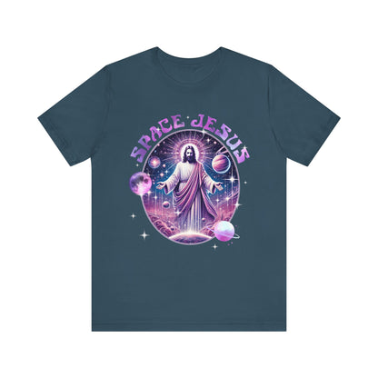 Space Jesus Galaxy Shirt – Cosmic Christian Planet Faith Graphic Unisex Tee
