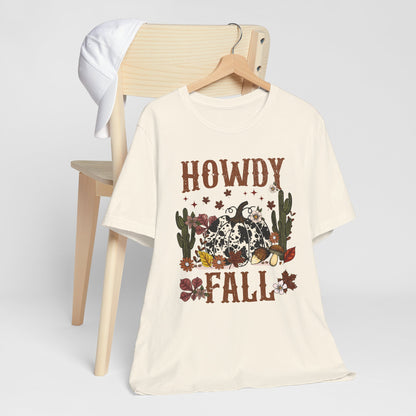 Retro Howdy Fall Shirt – Western Cowboy Pumpkin Country Thanksgiving Tee