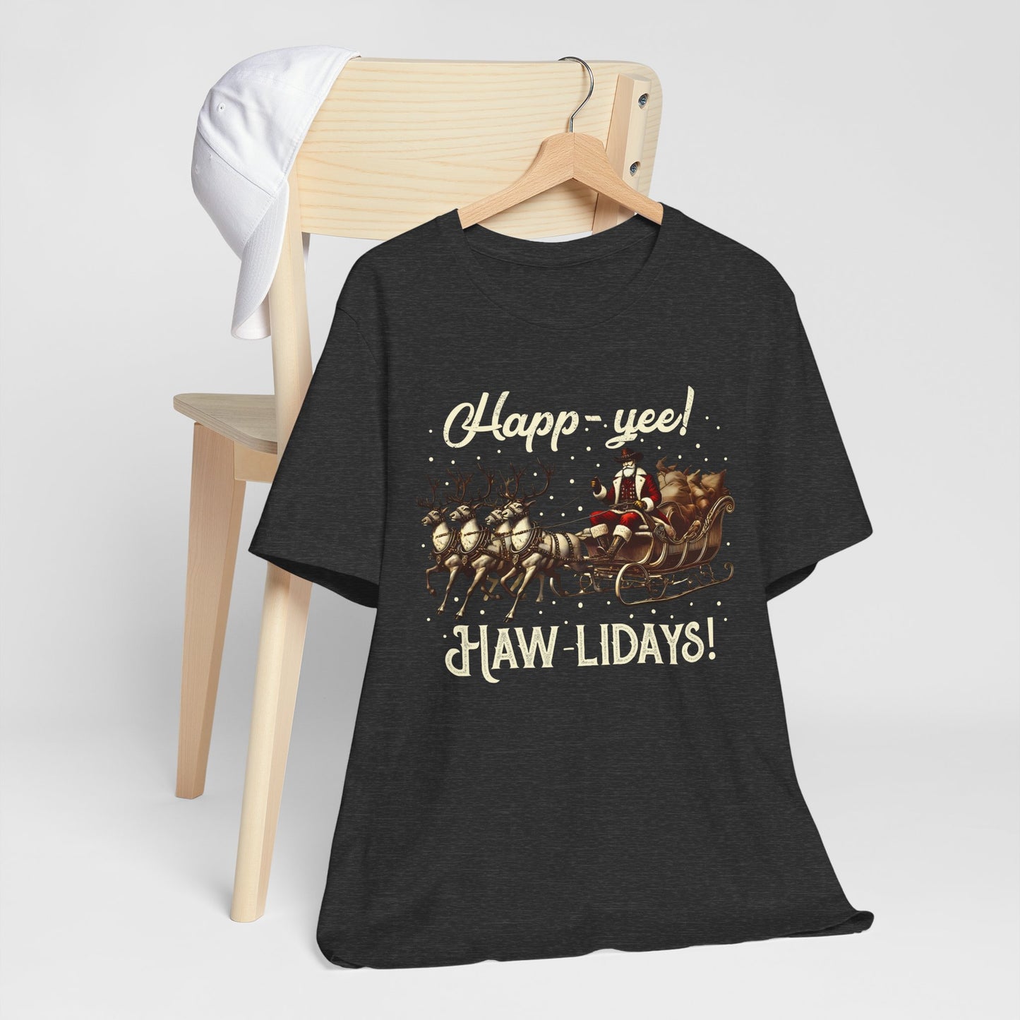 Happy Yeehaw Holidays Shirt – Western Santa Howdy Funny Country Christmas Tee