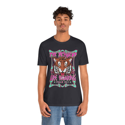 The Heavens Are Roaring Shirt – Psalm 19:1 Tiger Christian Faith Tee