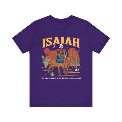 The Wilderness Will Rejoice Shirt – Western Christian Blossom Rodeo Tee