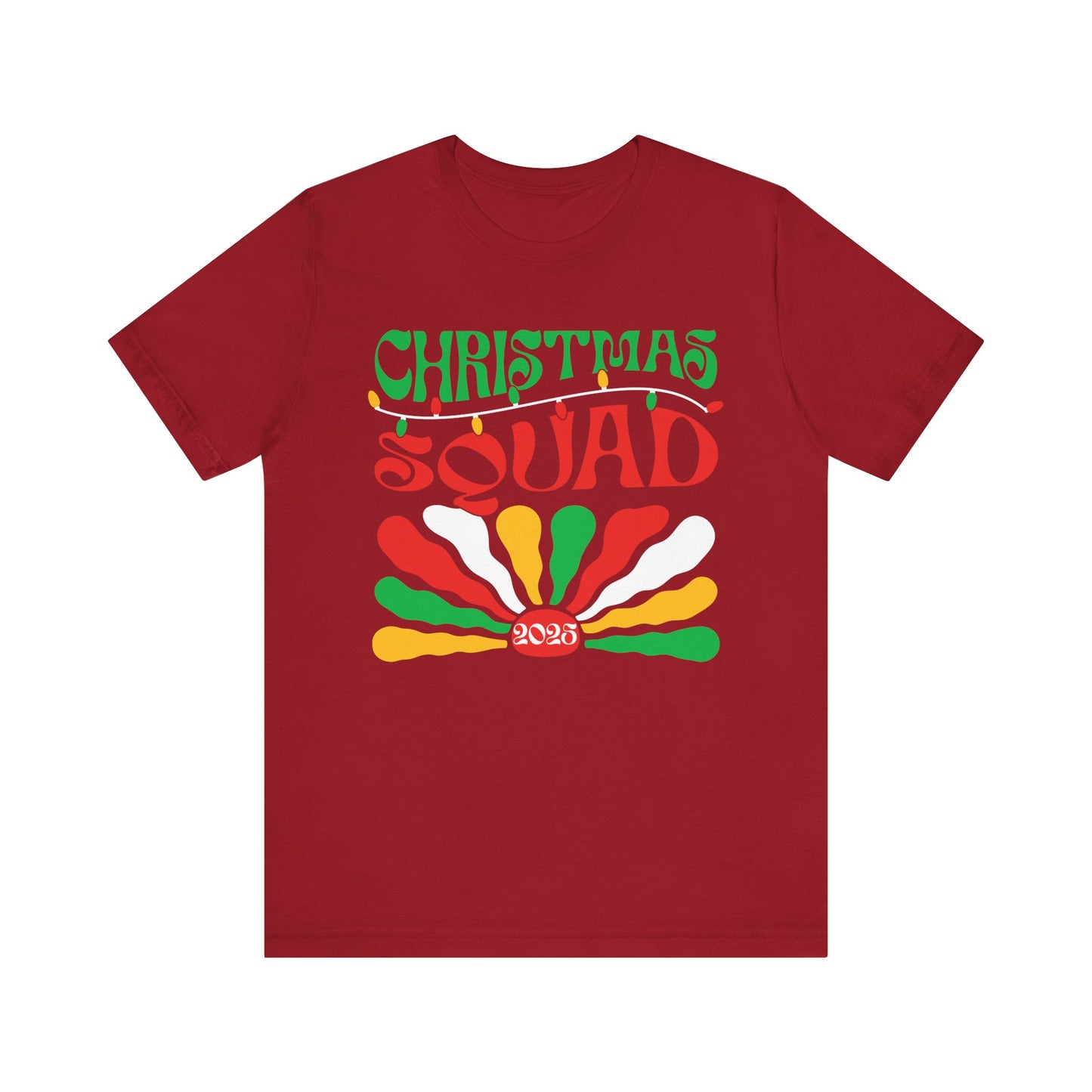 Christmas Squad 2025 Shirt – Retro Groovy Matching Holiday Group Tee