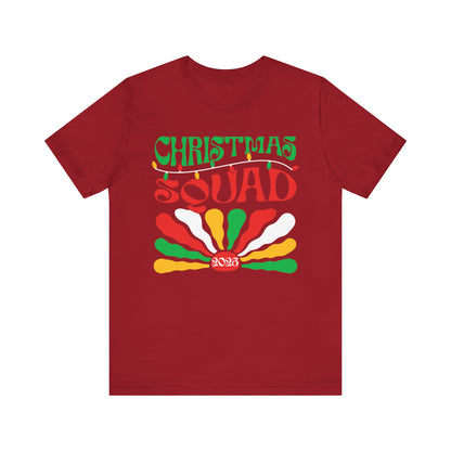 Christmas Squad 2025 Shirt – Retro Groovy Matching Holiday Group Tee