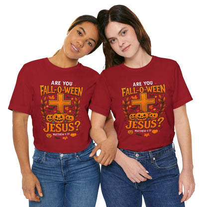 Are You Fall O Ween Shirt – Jesus Christian Pumpkin Cross Halloween Tee