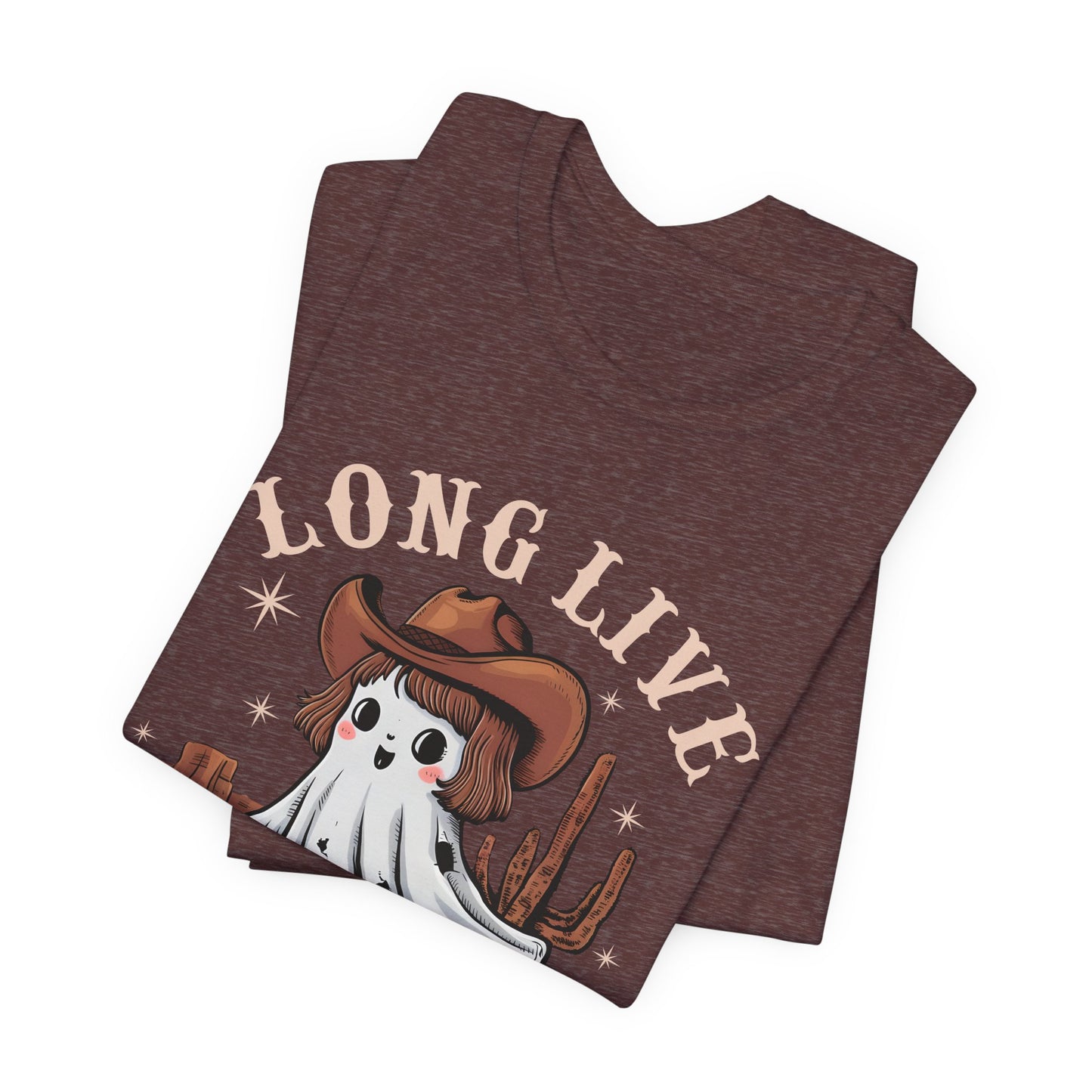Long Live Cowghouls Shirt – Cute Western Ghost Cowgirl Halloween Tee