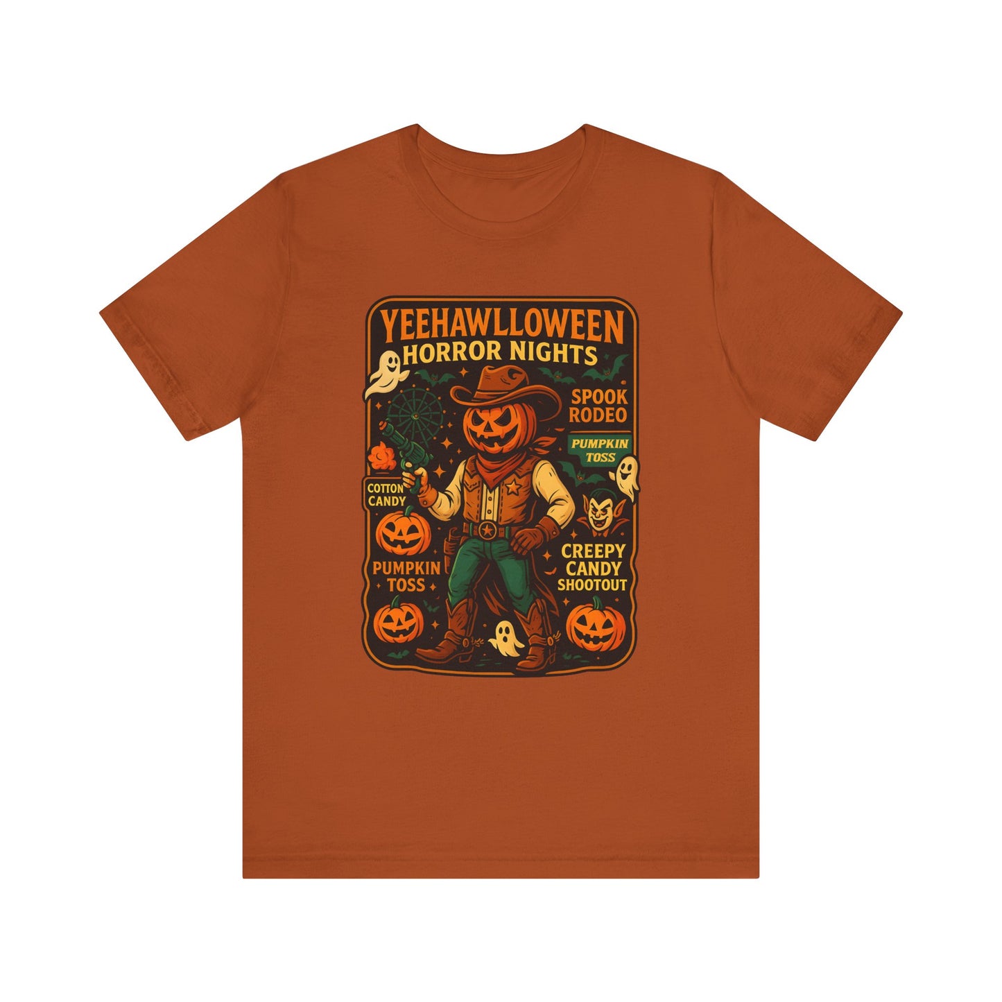Yeehawlloween Shirt – Western Rodeo Halloween Carnival Cowgirl Cowboy Tee