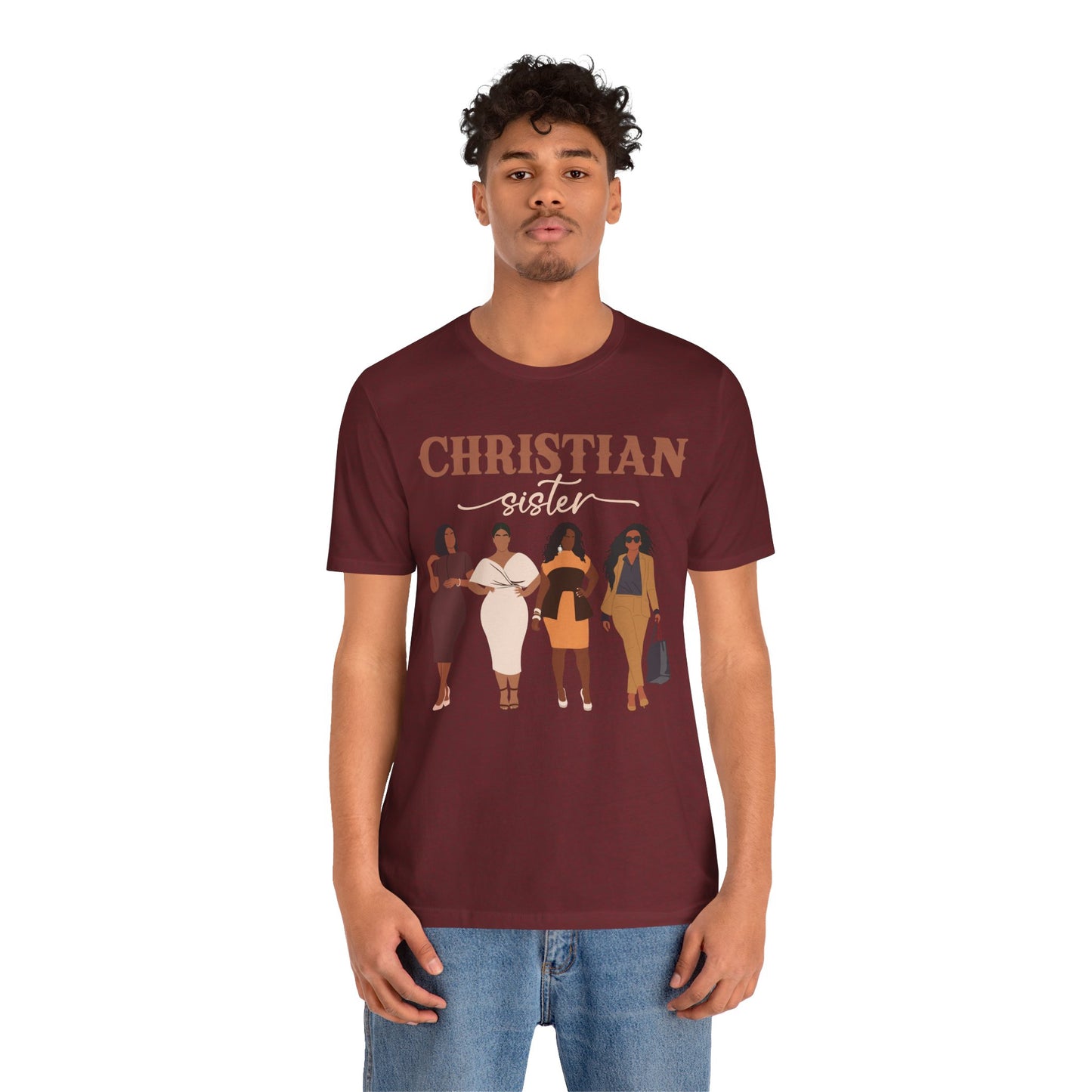 Christian Sister Melanin Shirt – Bold Black Woman of God Faith Graphic Tee