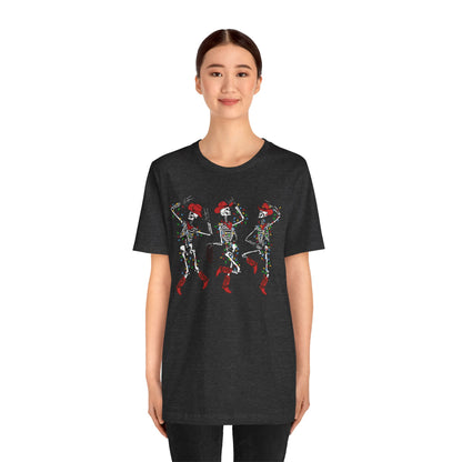 Spooky Christmas Skeleton Shirt – Funny Dancing Cowboy Western Holiday Tee
