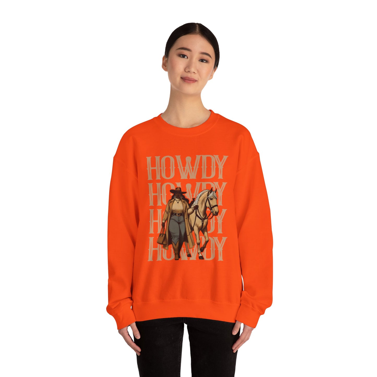 Howdy Black Cowgirl Sweatshirt – Country Western Rodeo Melanin Texas Pullover