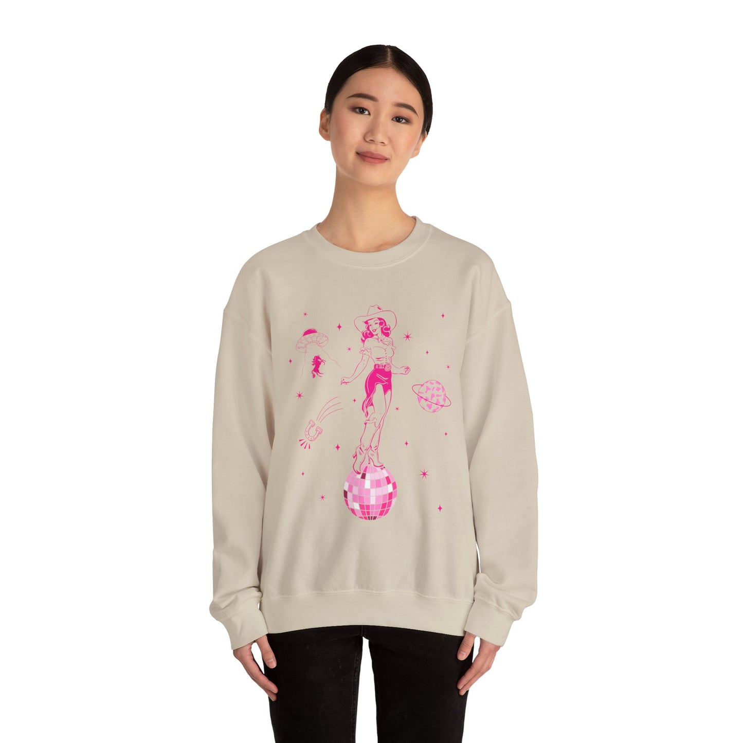 Western Cowgirl Howdy Sweatshirt – Disco Rodeo Space Bachelorette Pullover