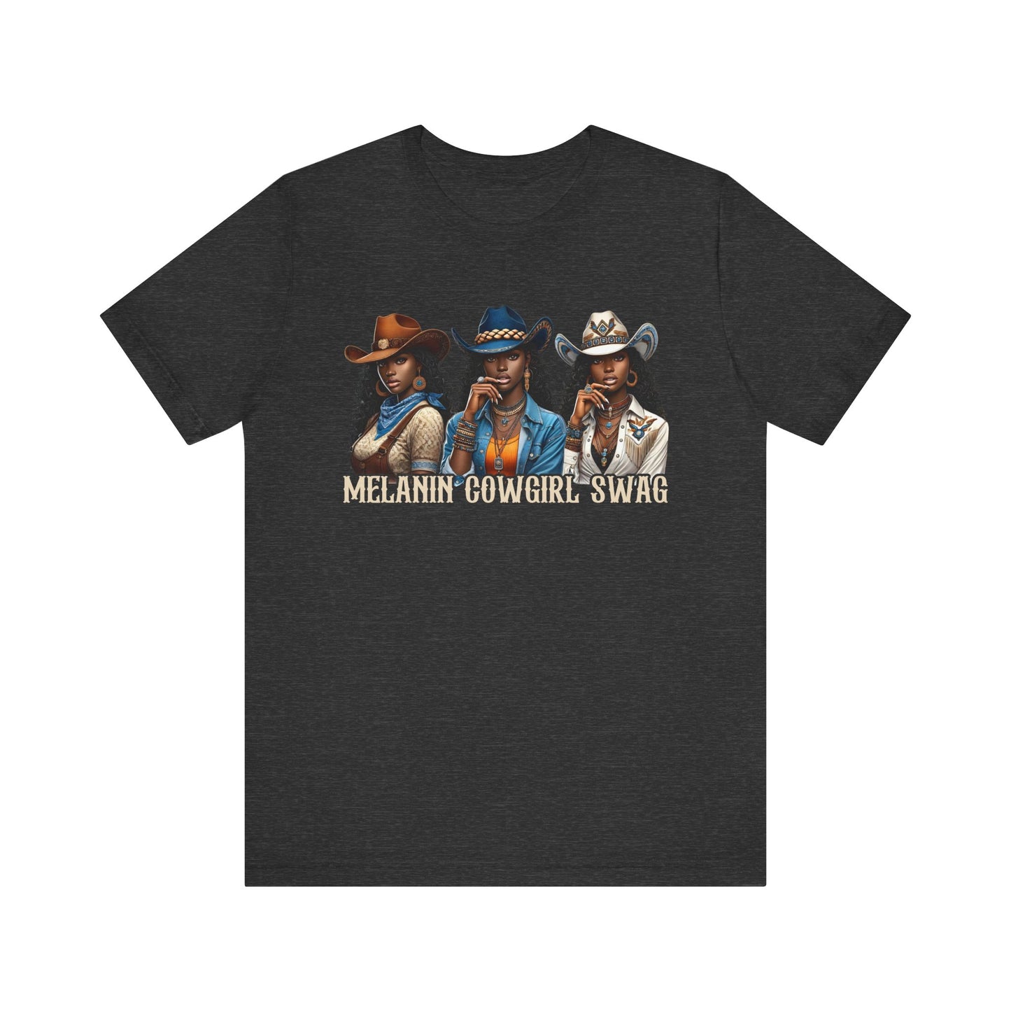 Melanin Cowgirl Swag Shirt – Black African American Western Tee
