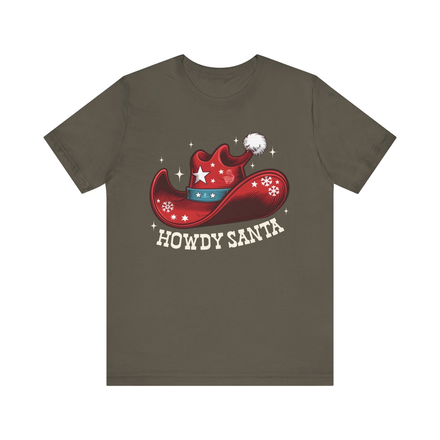 Howdy Santa Shirt – Funny Cowboy Claus Western Christmas Holiday Pajama Tee
