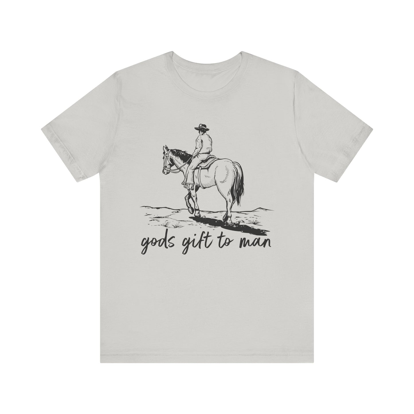 God’s Gift to Man Shirt – Cowboy Howdy Rodeo Christian Western Tee