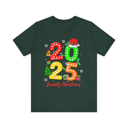 2025 Family Christmas Shirt – Cute Matching Holiday Lights Group Tee