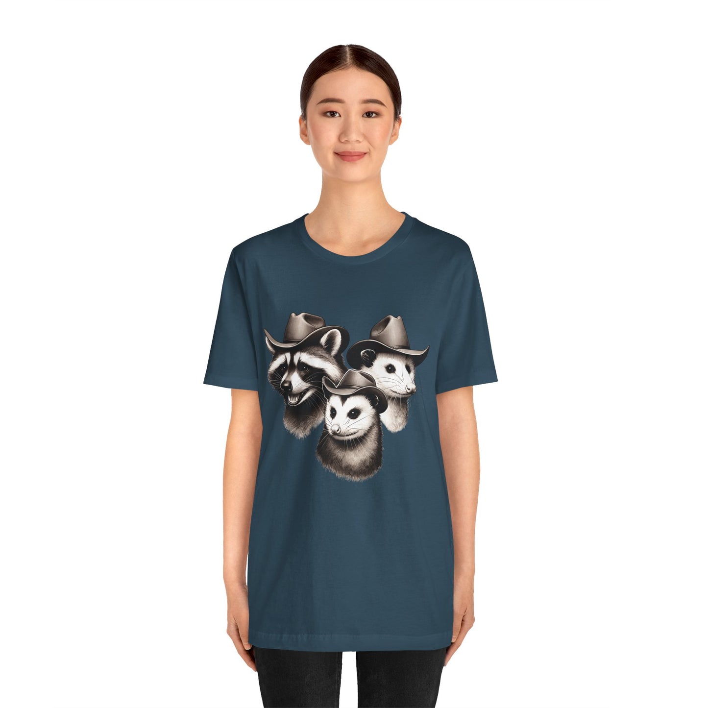 Cowboy Trash Trio Shirt – Opossum Raccoon Western Rodeo Funny Tee