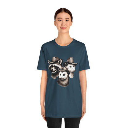 Cowboy Trash Trio Shirt – Opossum Raccoon Western Rodeo Funny Tee