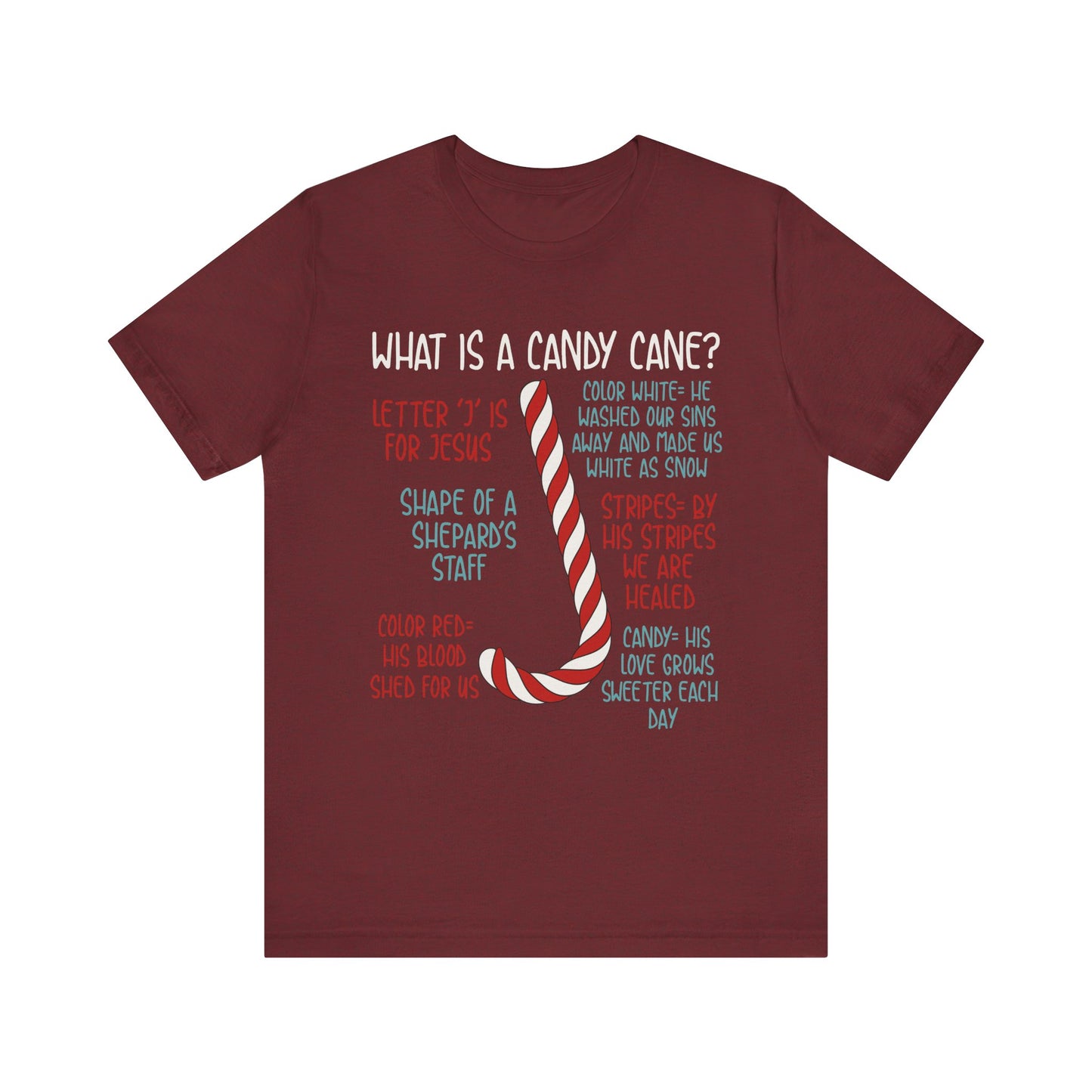 Candy Cane Christmas Christian Shirt – Believe Faith God Holiday Tee