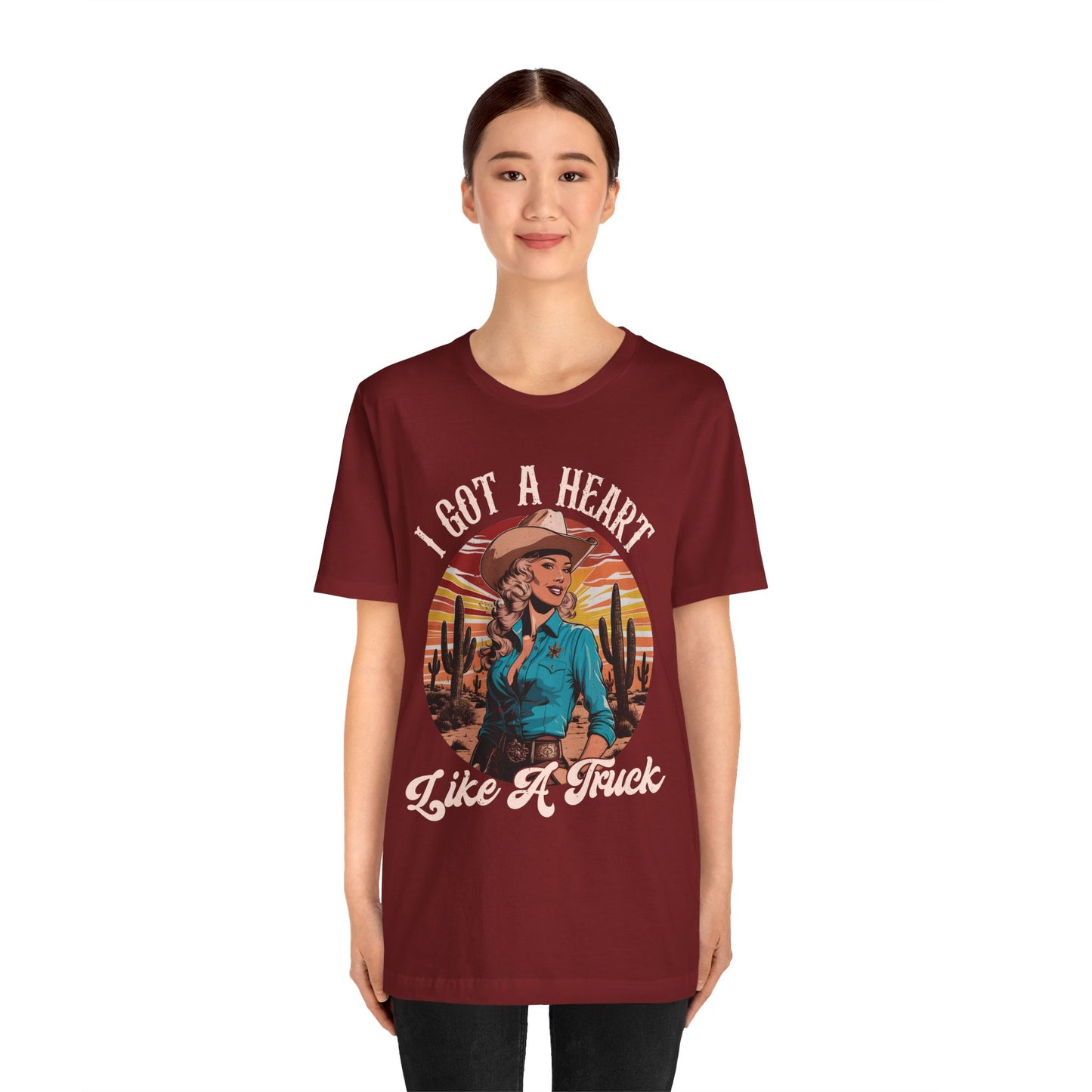 Heart Like A Truck Shirt – Christian Cowgirl Desert Western Rodeo Tee