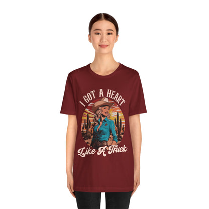 Heart Like A Truck Shirt – Christian Cowgirl Desert Western Rodeo Tee