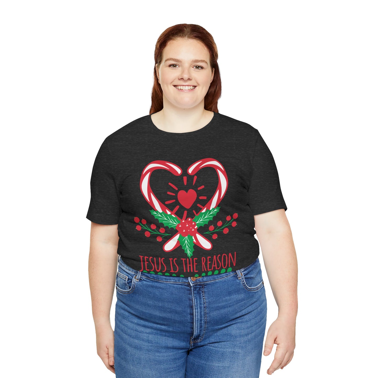 Candy Cane Jesus Shirt – Christian Christmas Pajama Tee, Cute Holiday Faith Top