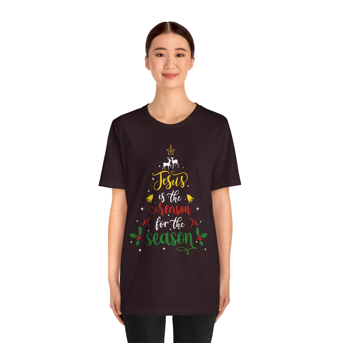 Jesus Is the Reason for the Season Shirt – Christian Christmas Tree Faith Tee