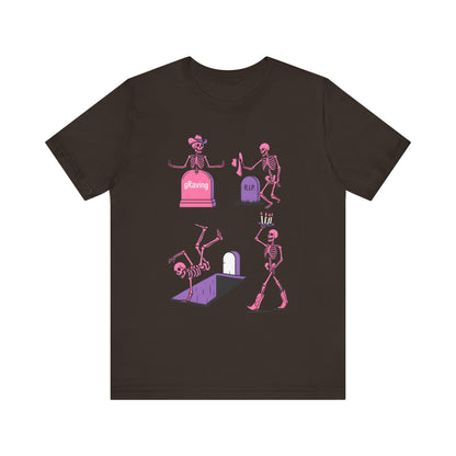 Graving Skeleton Cowgirl Shirt – Funny Western Halloween Rodeo Tee