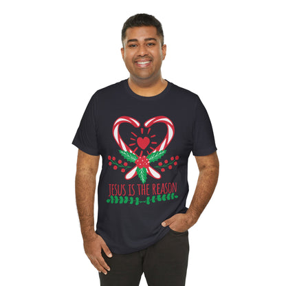 Candy Cane Jesus Shirt – Christian Christmas Pajama Tee, Cute Holiday Faith Top