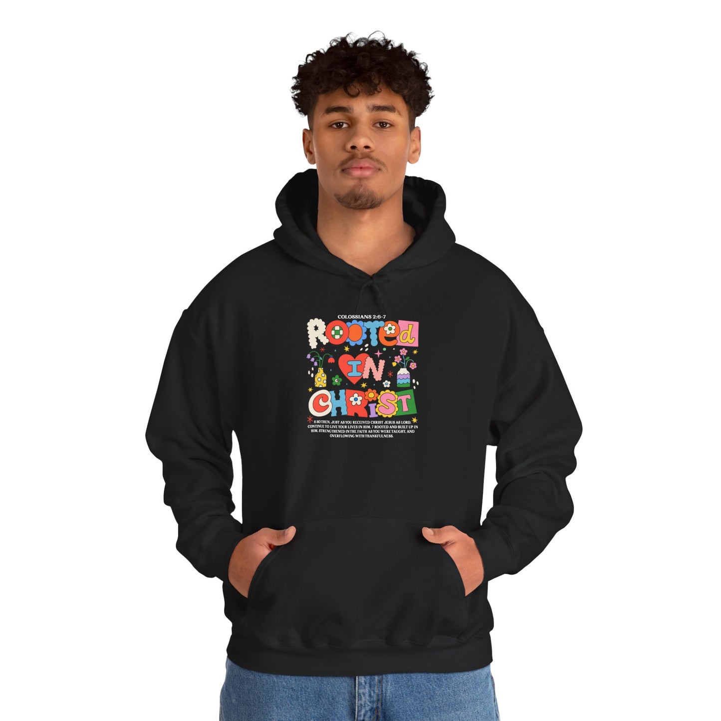 Christian Floral Hoodie - Grow in Grace