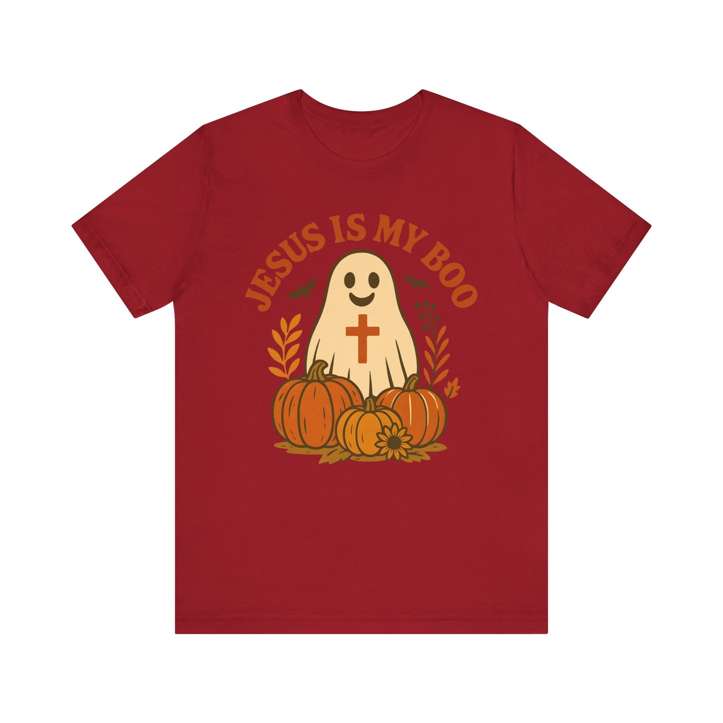Jesus Is My Boo Shirt – Cute Christian Ghost Pumpkin Halloween Faith Tee