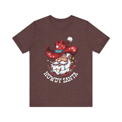 Howdy Santa Shirt – Funny Cowboy Western Christmas Holiday Costume Tee