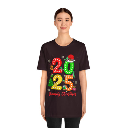2025 Family Christmas Shirt – Cute Matching Holiday Lights Group Tee