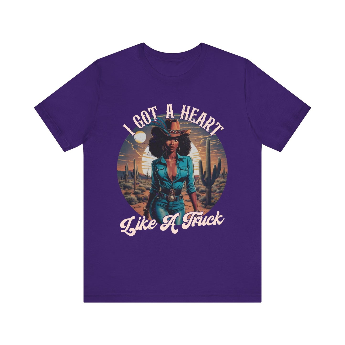 Heart Like A Truck Shirt – Black Cowgirl Christian Desert Western Tee