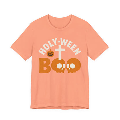 Holy Ween Boo Shirt – Christian Halloween Cross & Skull Faith Tee