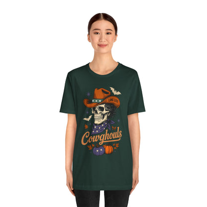 Cowghouls Shirt – Long Live Halloween Skeleton Cowboy Western Ghost Tee