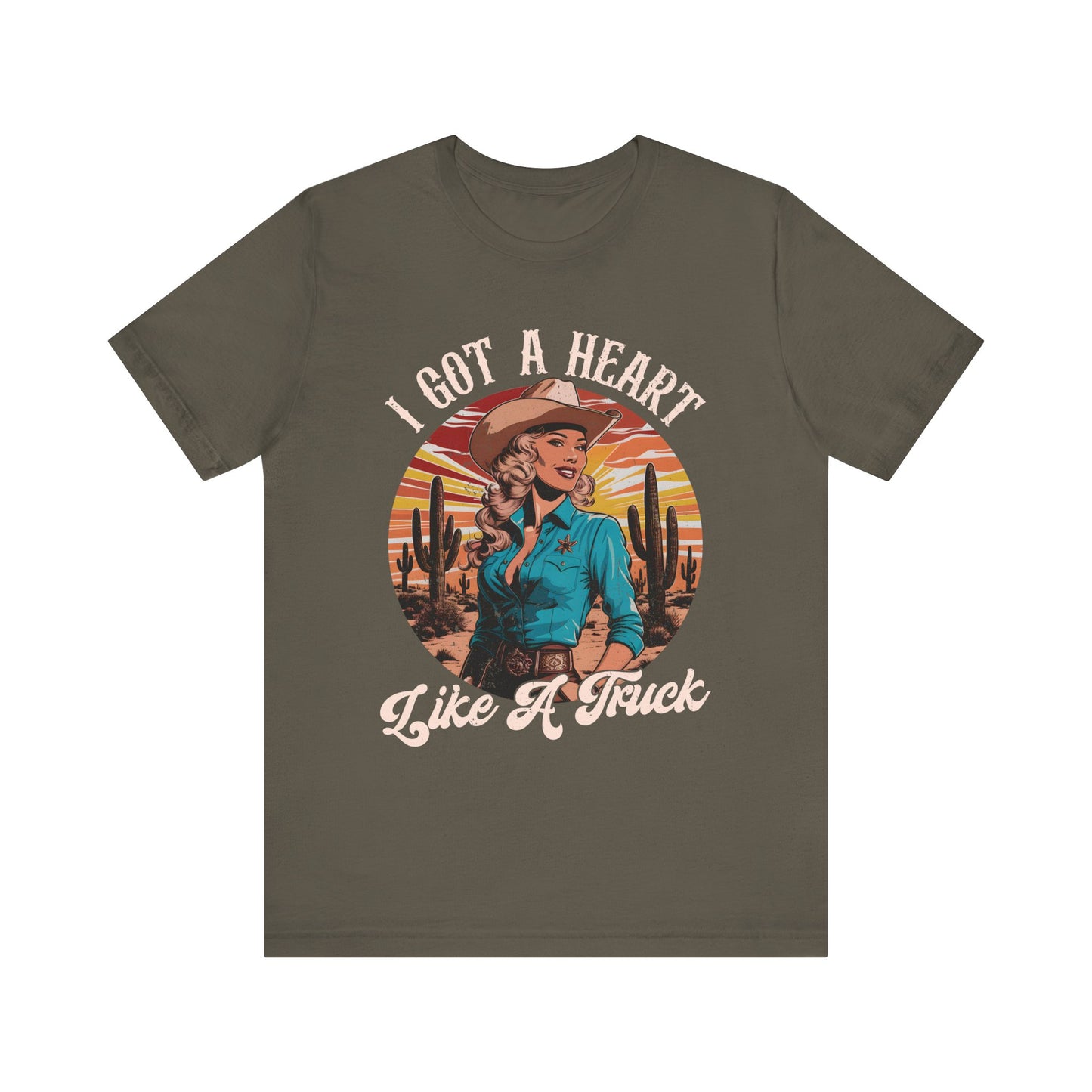 Heart Like A Truck Shirt – Christian Cowgirl Desert Western Rodeo Tee