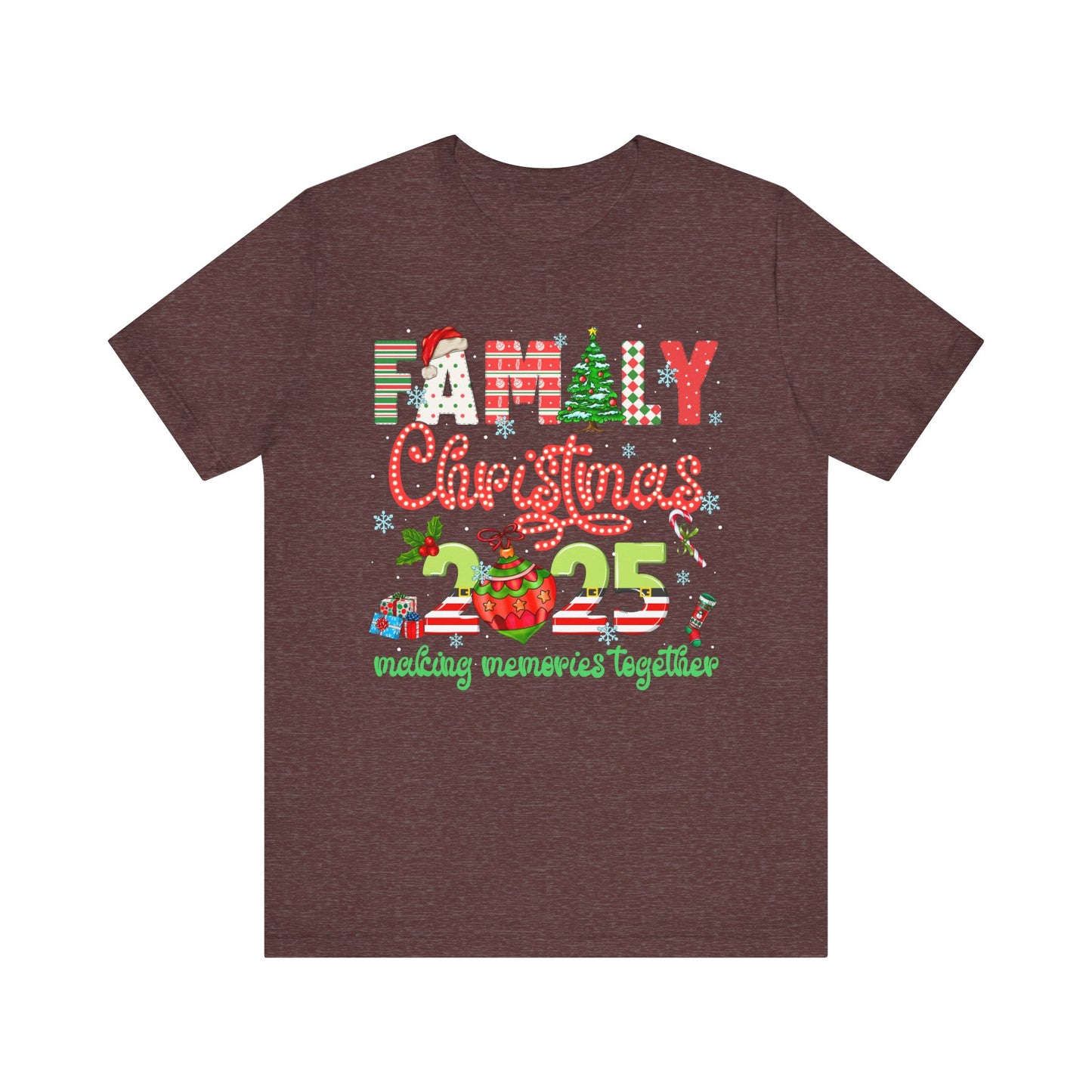 Family Christmas 2025 Matching Shirt – Festive Holiday Lights Ornament Tee