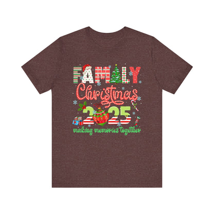 Family Christmas 2025 Matching Shirt – Festive Holiday Lights Ornament Tee