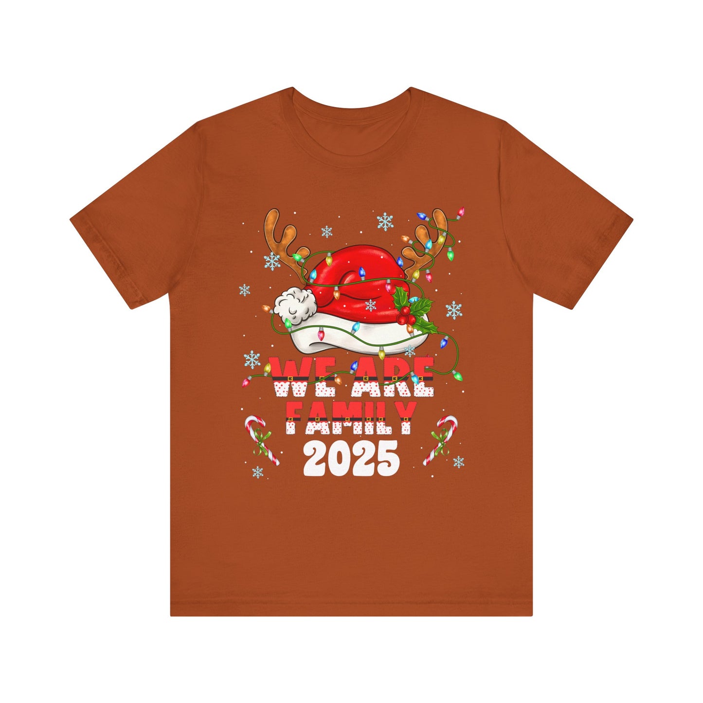 We Are Family 2025 Shirt – Matching Christmas Tree Santa Holiday Pajama Tee