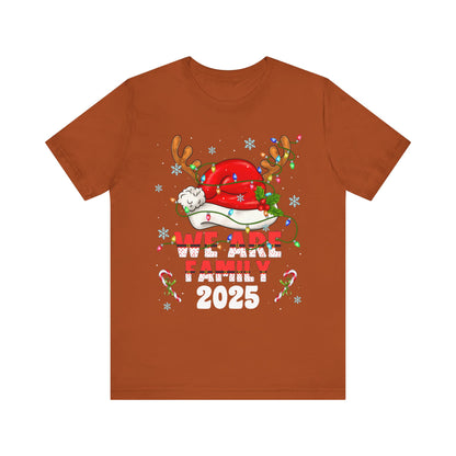 We Are Family 2025 Shirt – Matching Christmas Tree Santa Holiday Pajama Tee