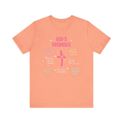 God’s Promise Shirt – Christian Rainbow Cross Bible Verse Faith Scripture Tee