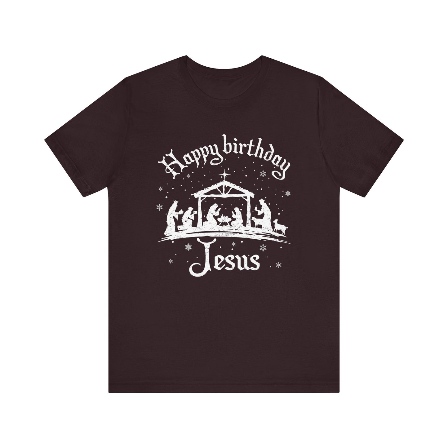Happy Birthday Jesus Shirt – Christian Nativity Faith-Focused Christmas Tee