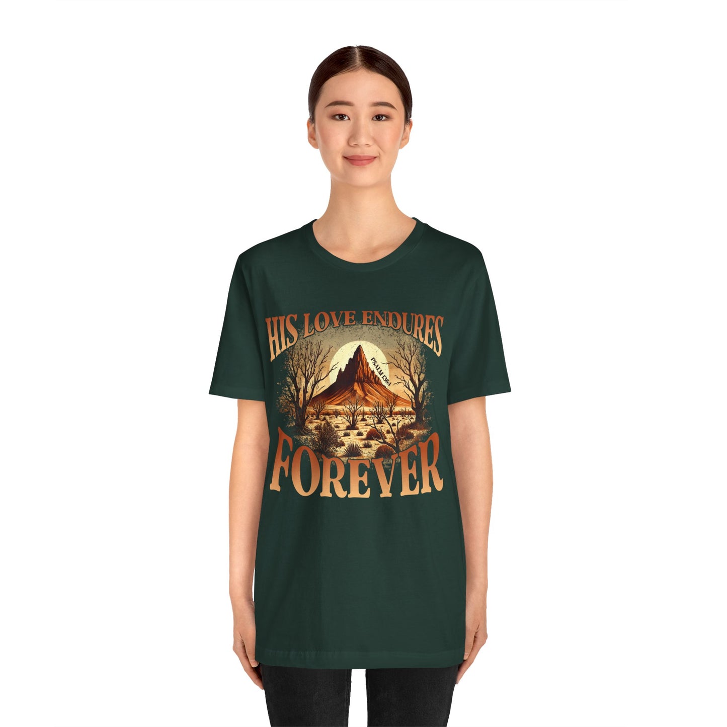 His Love Endures Forever Shirt – Christian Boho Western Rodeo Tee